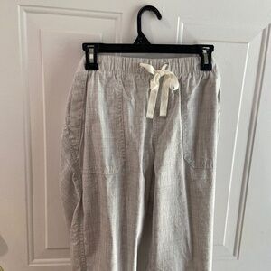 The loft gray casual pants size M cotton lycocell and spandex